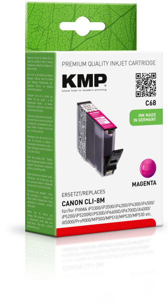 KMP Tinte C68 (magenta) ersetzt Canon CLI-8M