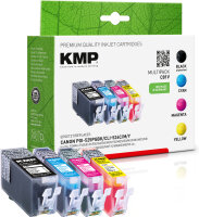 KMP Tinte C81V MULTIPACK ersetzt Canon PGI-525PGBK,...