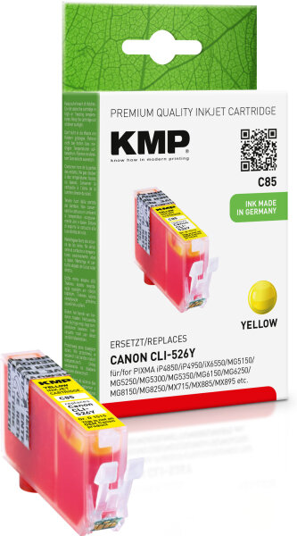 KMP Tinte C85 (yellow) ersetzt Canon CLI-526Y