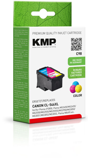 KMP Tinte C98 (color) ersetzt Canon CL-546XL