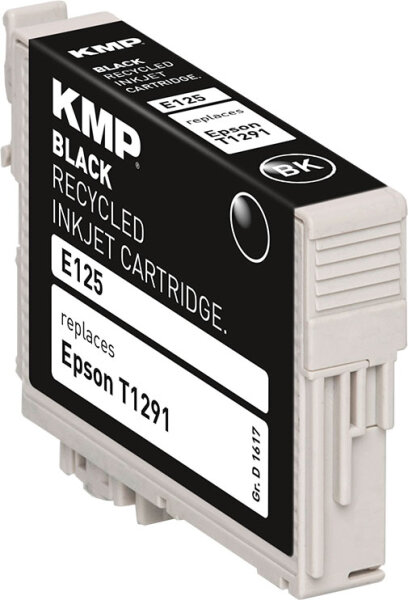 KMP Tinte E125 (schwarz) ersetzt Epson T1291 (Apfel)