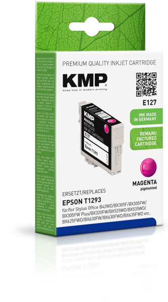 KMP Tinte E127 (magenta) ersetzt Epson T1293 (Apfel)