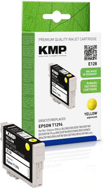 KMP Tinte E128 (yellow) ersetzt Epson T1294 (Apfel)