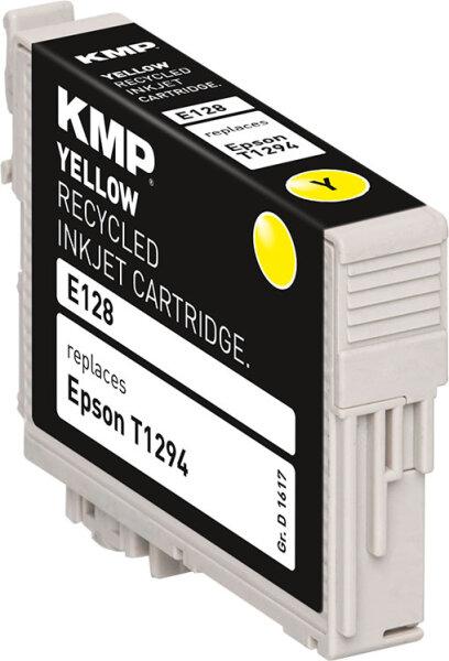 KMP Tinte E128 (yellow) ersetzt Epson T1294 (Apfel)