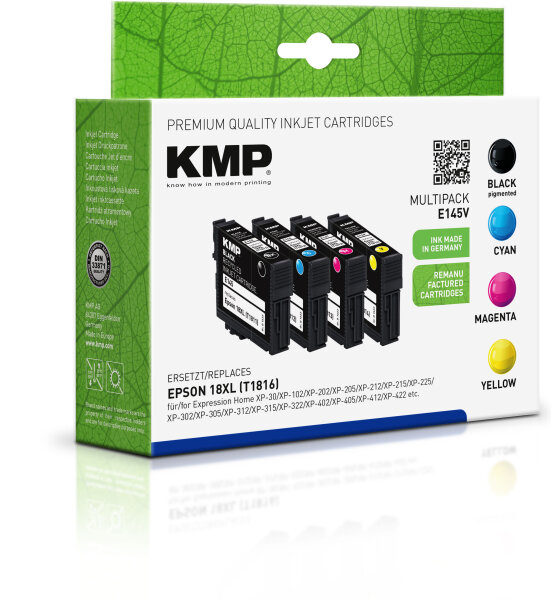 KMP Tinte E145V MULTIPACK ersetzt Epson 18XL (T1816 - Gänseblümchen)