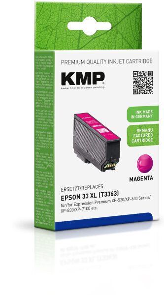 KMP Tinte E216MX (magenta) ersetzt Epson 33XL (T3363 - Orange)