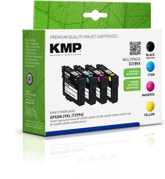 KMP Tinte E218VX MULTIPACK ersetzt Epson 29XL (T2996 - Erdbeere)