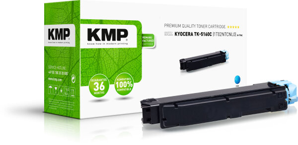 KMP Toner K-T76C (cyan) ersetzt Kyocera TK-5160C
