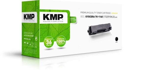KMP Toner K-T77 (schwarz) ersetzt Kyocera TK-1160