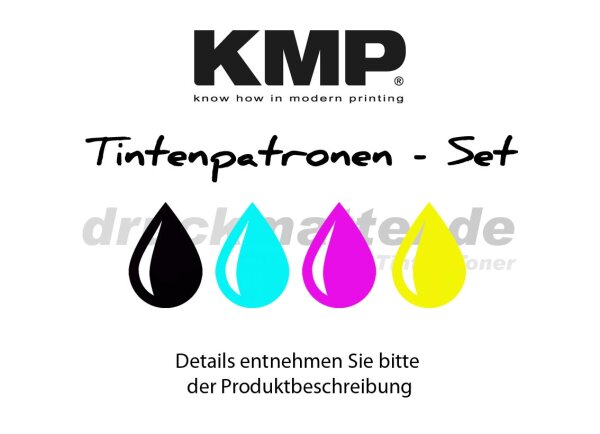 KMP Tinte E162S SPARPACK ersetzt Epson T6641, T6642, T6643, T6644