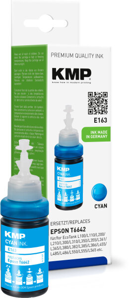 KMP Tinte E163 (cyan) ersetzt Epson T6642