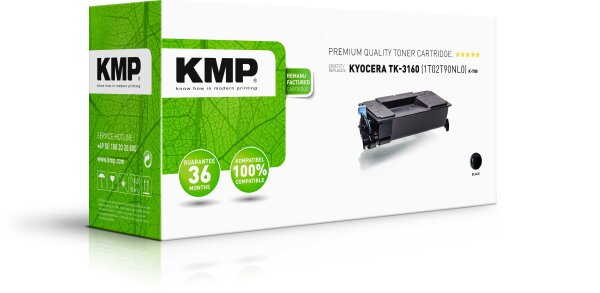 KMP Toner K-T80 (schwarz) ersetzt Kyocera TK-3160