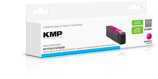 KMP Tinte H165MX (magenta) ersetzt HP 973X (F6T82AE)