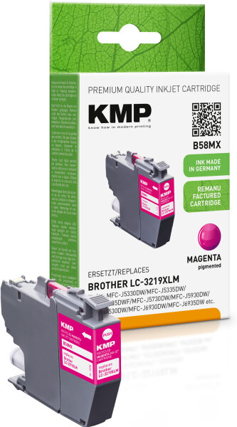 KMP Tinte B58MX (magenta) ersetzt Brother LC-3219XLM