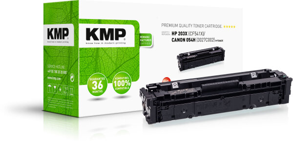 KMP Toner H-T246CX (cyan) ersetzt HP 203X (CF541X), Canon 054H (3027C002)