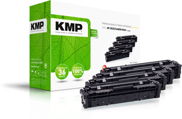KMP Toner H-T246VX SET ersetzt HP 203X, Canon 054H