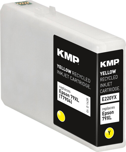 KMP Tinte E220YX (yellow) ersetzt Epson 79XL (T7904 - Pisa)