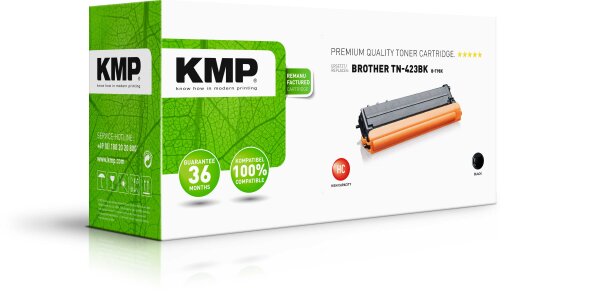 KMP Toner B-T98X (schwarz) ersetzt Brother TN-423BK