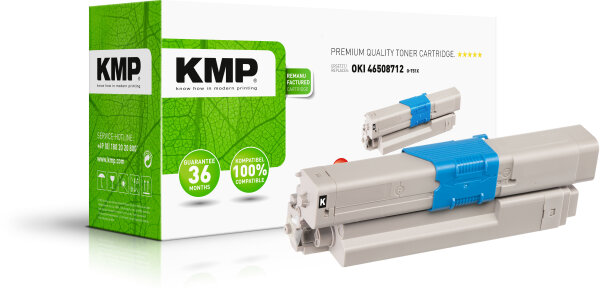 KMP Toner O-T51X (schwarz) ersetzt OKI 46508712