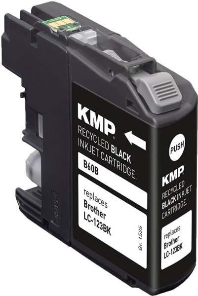 KMP Tinte B60B (schwarz) ersetzt Brother LC-123BK