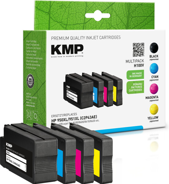 KMP Tinte H100V MULTIPACK ersetzt HP 950XL/951XL