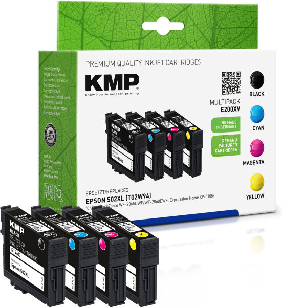KMP Tinte E200XV SPARPACK ersetzt Epson 502XL (Fernglas)
