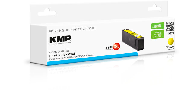 KMP Tinte H120 (yellow) ersetzt HP 971XL (CN628AE)