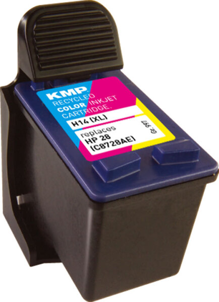 KMP Tinte H14 XXL (color) ersetzt HP 28 (C8728AE)