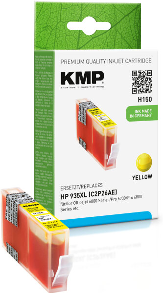 KMP Tinte H150 (yellow) ersetzt HP 935XL (C2P26AE)
