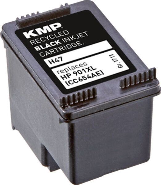 KMP Tinte H47 (schwarz) ersetzt HP 901XL (CC654AE)