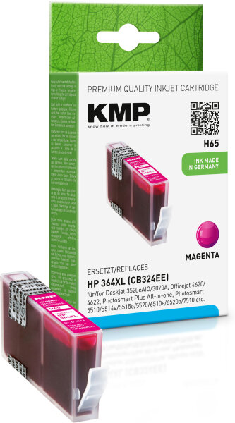 KMP Tinte H65 (magenta) ersetzt HP 364XL (CB324EE)