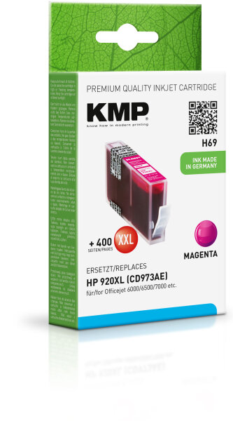 KMP Tinte H69 (magenta) ersetzt HP 920XL (CD973AE)