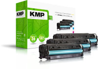 KMP Toner H-T122CMY MULTIPACK ersetzt HP 304A (CC531A,...