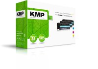 KMP Toner H-T122CMY MULTIPACK ersetzt HP 304A (CC531A, CC532A, CC533A)
