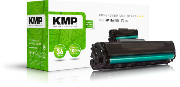 KMP Toner H-T14 (schwarz) ersetzt HP 12A (Q2612A), Canon 703 (7616A005)