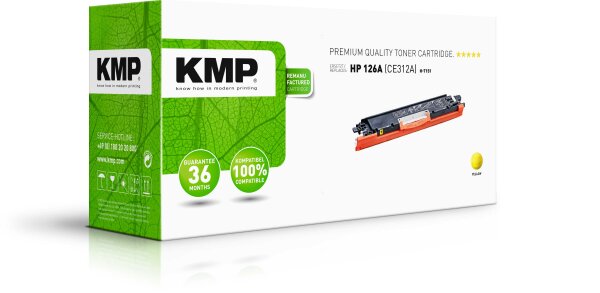 KMP Toner H-T151 (yellow) ersetzt HP 126A (CE312A)