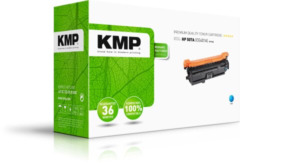 KMP Toner H-T166 (cyan) ersetzt HP 507A (CE401A)