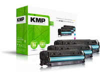 KMP Toner H-T196CMY MULTIPACK ersetzt HP 305A (CE411A,...