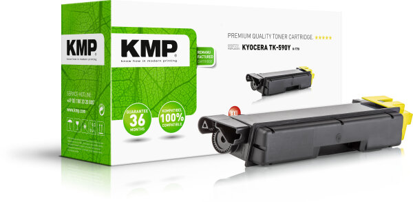 KMP Toner K-T70 XXL (yellow) ersetzt Kyocera TK-590Y